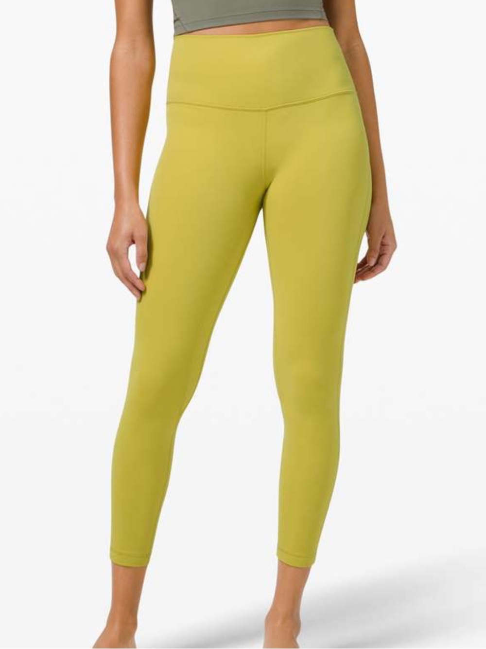 Lululemon Align Pant 25" Yellow Pear Size 6